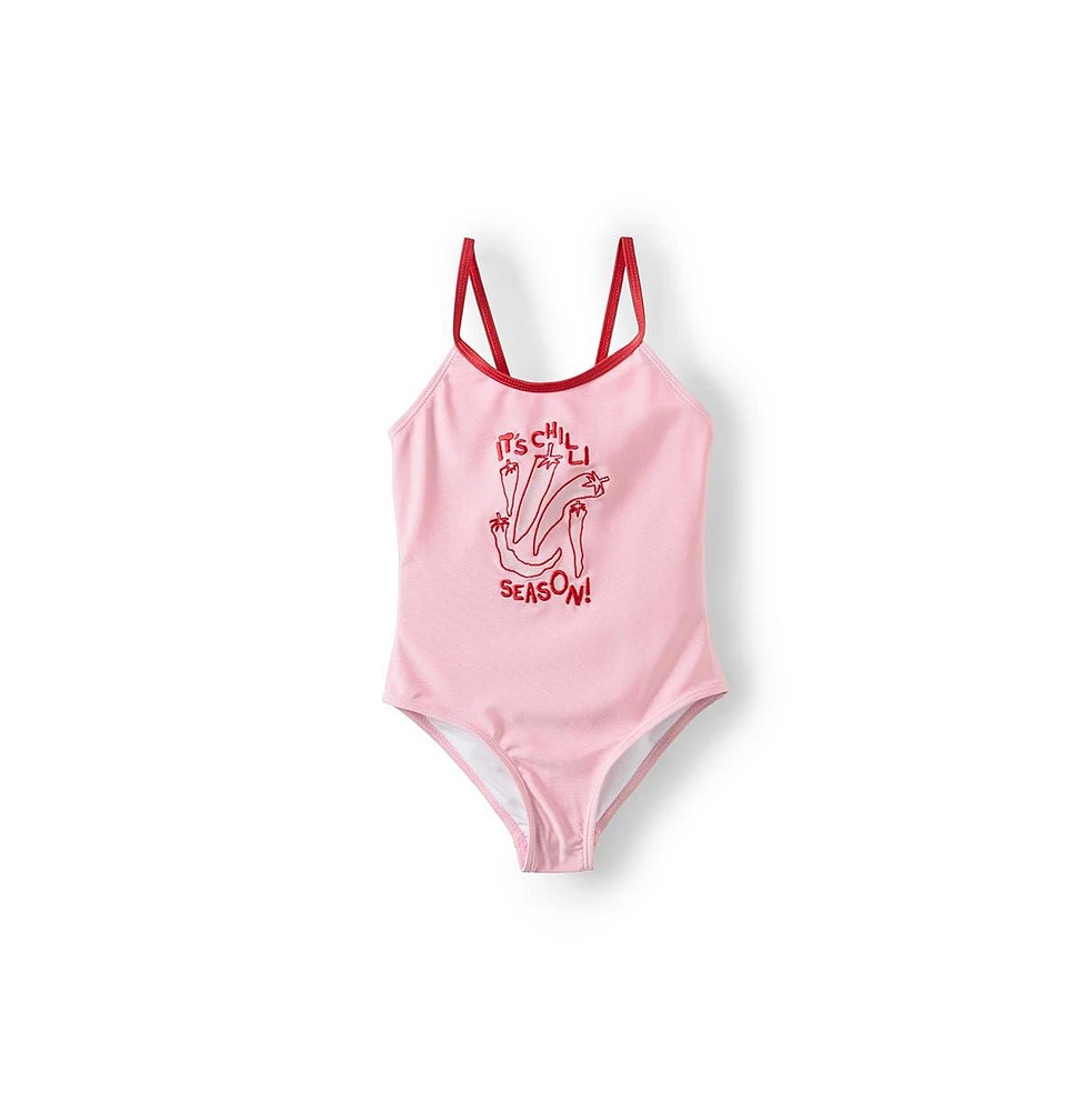 Cotton On Girls Little/Big Helen Frill Back One Piece