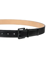 Calvin Klein Men's Metal Finishes Leather Dress Belt
