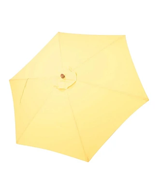 Yescom 9ft Outdoor Umbrella Replacement Canopy with 6 Ribs Market Table Top Sunshade Cover Garden Beach Balcony