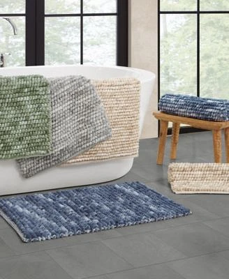 French Connection Space Dye Chunky Chenille Bath Rug