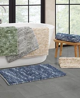 French Connection Space Dye Chunky Chenille Bath Rug