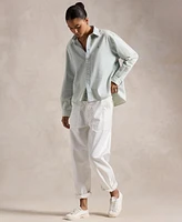 Polo Ralph Lauren Women's Cropped Boxy Chambray Shirt