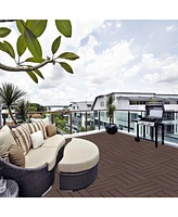 Plastic Deck Tiles (44 Pack) - Light Coffee