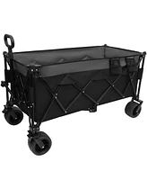 Foldable Utility Wagon - 480lb, All-Terrain, No Assembly
