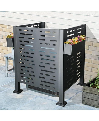3x3 Ac Unit Fence - Metal Privacy Cover
