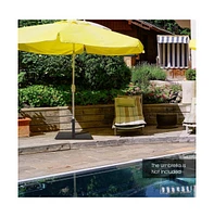 20 Inches Patio Umbrella Base with 4 Adjustable Footpads