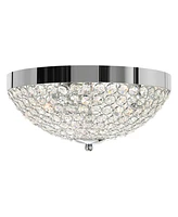 Cwi Lighting 6" Metal Globe 3 Light Bowl Flush Mount