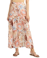 Bcx Juniors' Tiered Slit-Hem Maxi Skirt