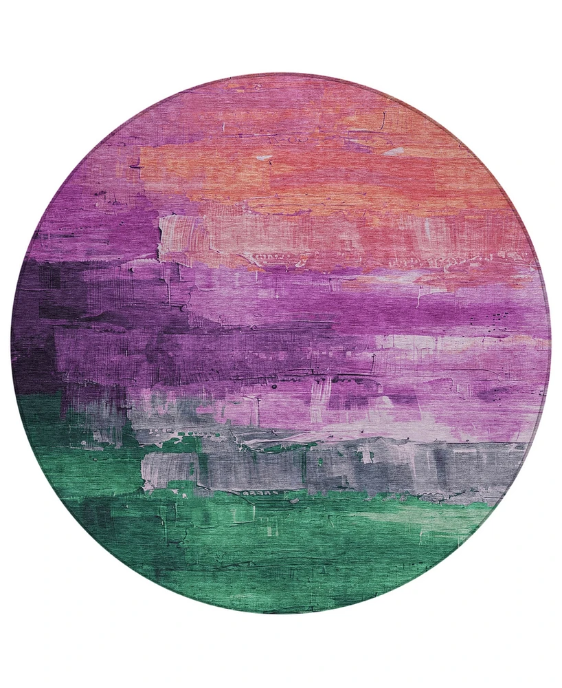 Addison Chantille Machine Washable ACN1479 8'x8' Round Area Rug