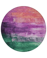 Addison Chantille Machine Washable ACN1479 8'x8' Round Area Rug