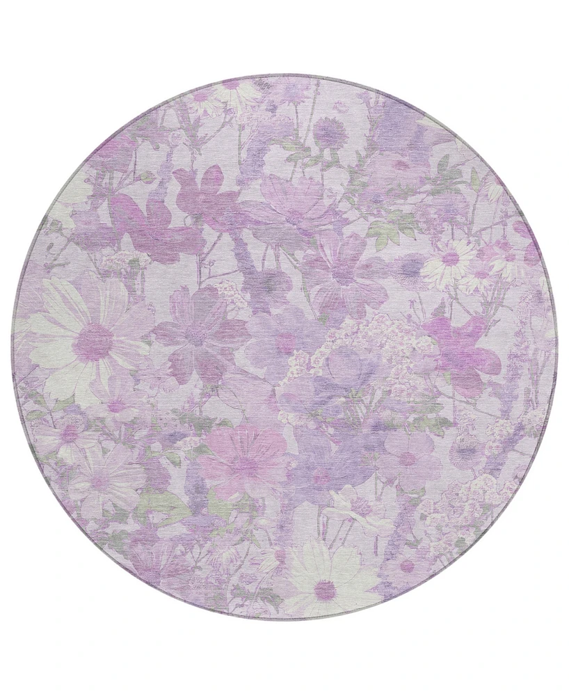 Addison Chantille Machine Washable ACN1509 8'x8' Round Area Rug