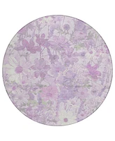 Addison Chantille Machine Washable ACN1509 8'x8' Round Area Rug