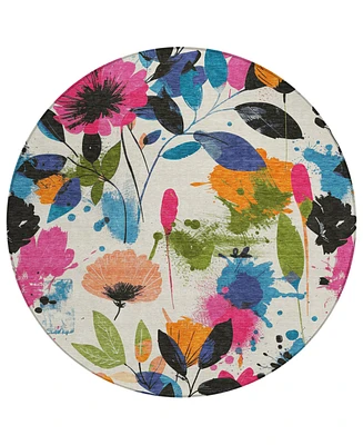 Addison Chantille Machine Washable ACN1551 8'x8' Round Area Rug