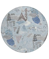 Addison Chantille Machine Washable ACN1579 8'x8' Round Area Rug