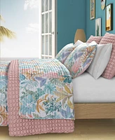 J by J Queen Bold Bahama -Pc. Quilt Set