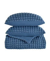 J by Queen Bold Cloud Puff -Pc. Quilt Set