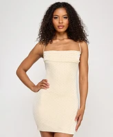 City Studios Juniors' Embellished Knit Bodycon Dress