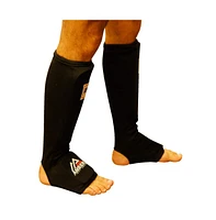 Nylon Shin and Instep Protectors for Muay Thai, Kickboxing, Mma – High-Density Eva Foam, Easy Slip-On Design, Breathable Cool Lining