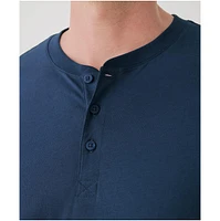 Pact Men's Organic Cotton Softspun Long Sleeve Henley