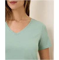 Pact Women's Organic Cotton Softspun V-Neck Tee