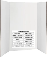 Trifold Poster Board 36" x 48" White Presentation Board