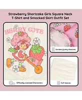 Strawberry Shortcake Square Neck T-Shirt and Skirt Outfit Set