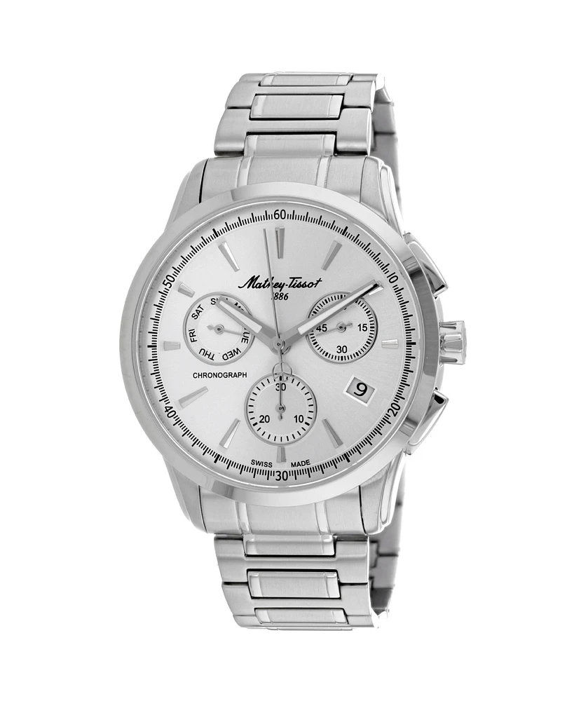 Mathey Tissot Men's Lancelot Silver Dial Watch - H198CHAS