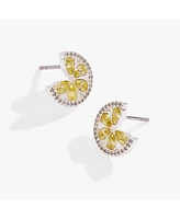 Alex and Ani Margarita Lime Stud Earring