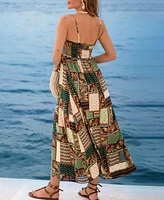 Cupshe Women's Patchwork Paradise Paisley Midi Beach Dress
