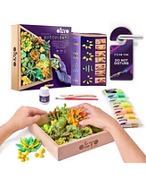 Okto Sensory Art 3D Woodcraft “Energy” – Succulent Craft Kit