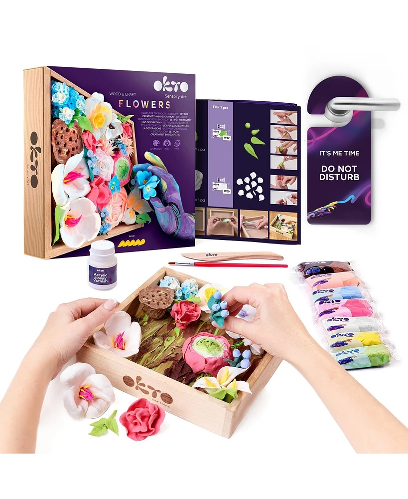 Okto Clay-by-Numbers Kit – “Panda” (11.4” x 11.4”)