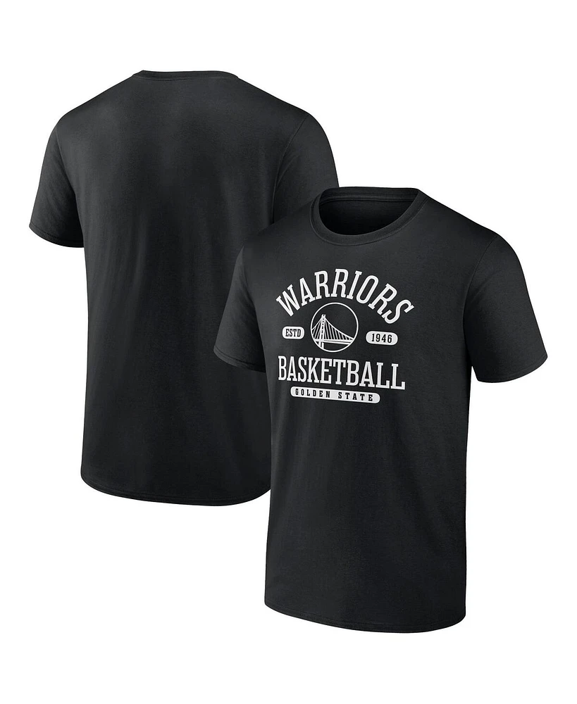 Fanatics Mto Label Men's Black Golden State Warriors Danger Zone T-Shirt