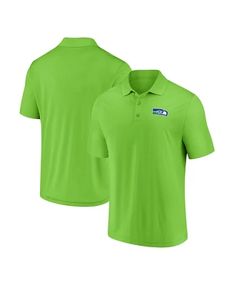 Fanatics Men's Neon Green Seattle Seahawks Component Polo Shirt