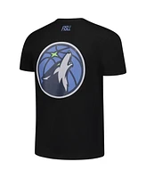 Fisll Men's and Women's Black Minnesota Timberwolves Oversize Logo T-Shirt