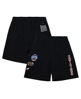 Mitchell & Ness Men's Black Chicago Bulls Team Origins Fleece Shorts