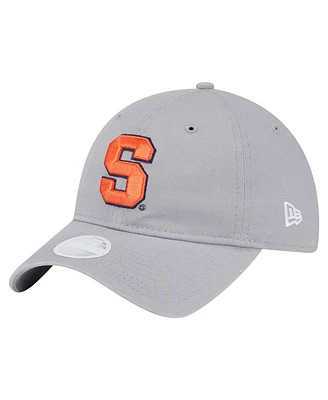 New Era Women's Gray Syracuse Orange Logo 9TWENTY Adjustable Hat