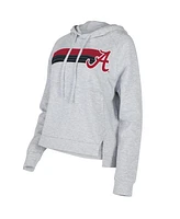 Concepts Sport Women's Gray Alabama Crimson Tide Cedar Tri-Blend Raglan Pullover Hoodie