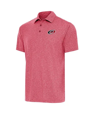 Antigua Men's Heather Red Carolina Hurricanes Par Polo Shirt