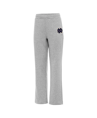 Antigua Women's Heather Gray Notre Dame Fighting Irish Victory Sweatpants