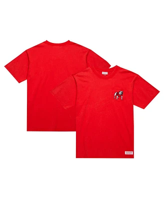 Mitchell & Ness Men's Red Georgia Bulldogs Big Tall Fade Away Premium T-Shirt