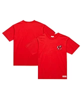 Mitchell & Ness Men's Red Georgia Bulldogs Big Tall Fade Away Premium T-Shirt