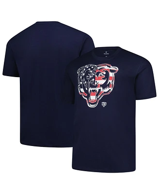 Fanatics Men's Navy Chicago Bears Big Tall Americana T-Shirt