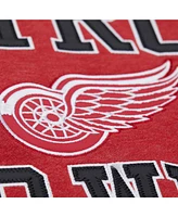 Mitchell & Ness Men's Red Detroit Wings Playoff Win Fleece Pullover Sweatshirt