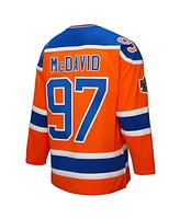 Mitchell & Ness Men's Connor McDavid Orange Edmonton Oilers Power Play Jersey
