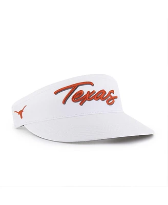 '47 Brand Men's White Texas Longhorns Melbourne Brrr Adjustable Visor Hat