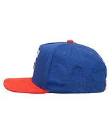 Mitchell & Ness Men's Blue/Red Philadelphia 76ers May Flowers Adjustable Hat