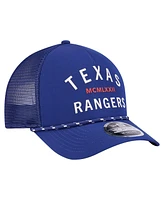 New Era Men's Royal Texas Rangers Minimalist 9FORTY A-Frame Adjustable Hat