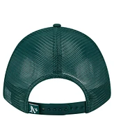 New Era Men's Green Athletics Minimalist 9FORTY A-Frame Adjustable Hat