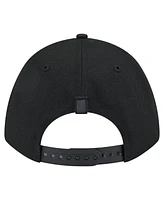 New Era Men's Black Anaheim Ducks Game Day Stealth Flag 9FORTY A-Frame Adjustable Hat