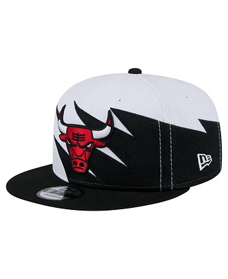 New Era Big Boys and Girls White Chicago Bulls Jagged 9FIFTY Snapback Hat